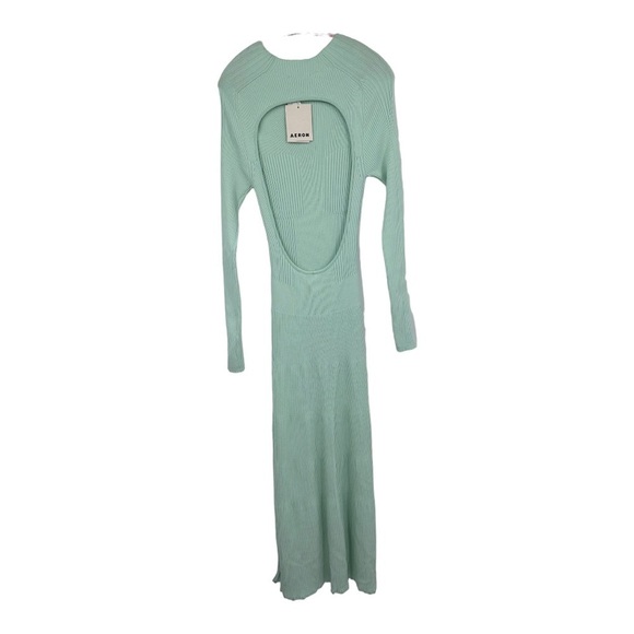 Areon Women's Mint Green Open-Back Lara Maxi Dress Size L - Picture 5 of 9